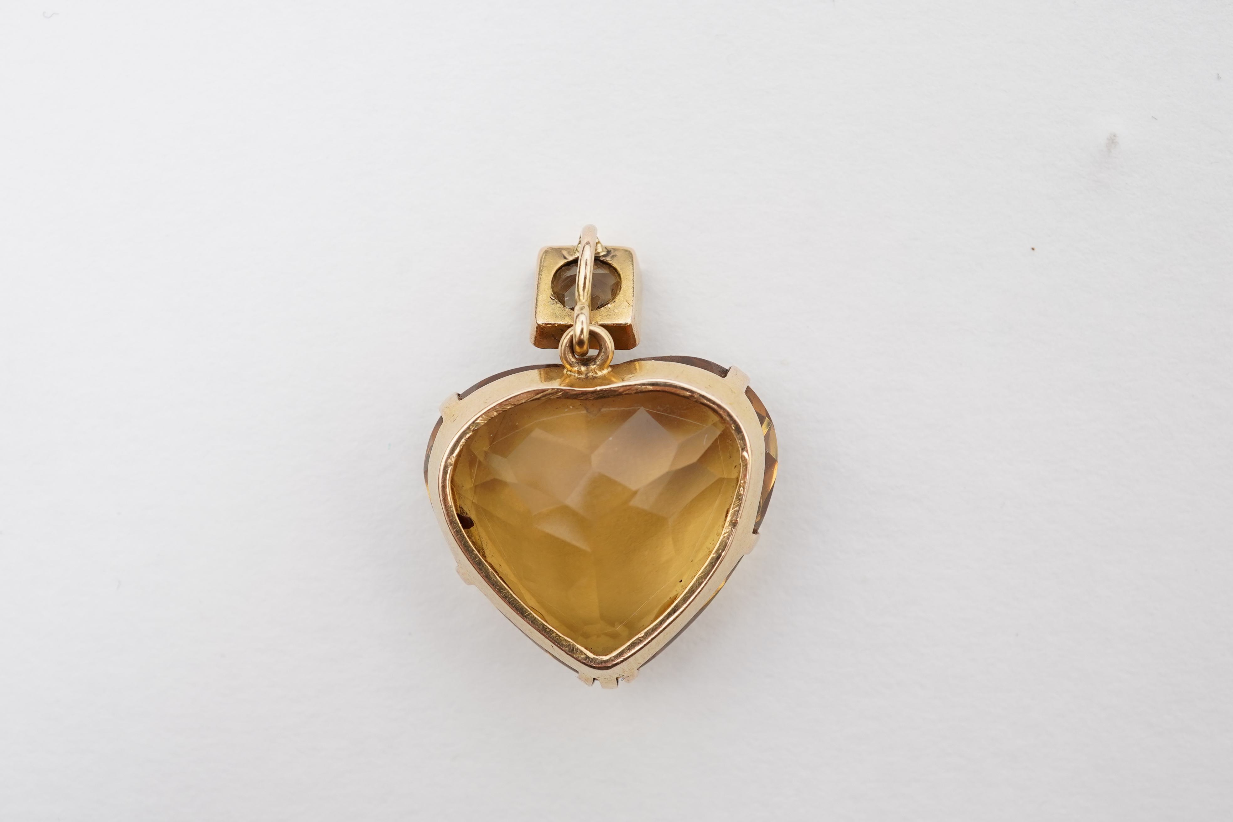 A late Victorian citrine pendant, circa 1900